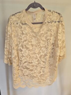 Dolan From Anthropologie Floral Lace Top